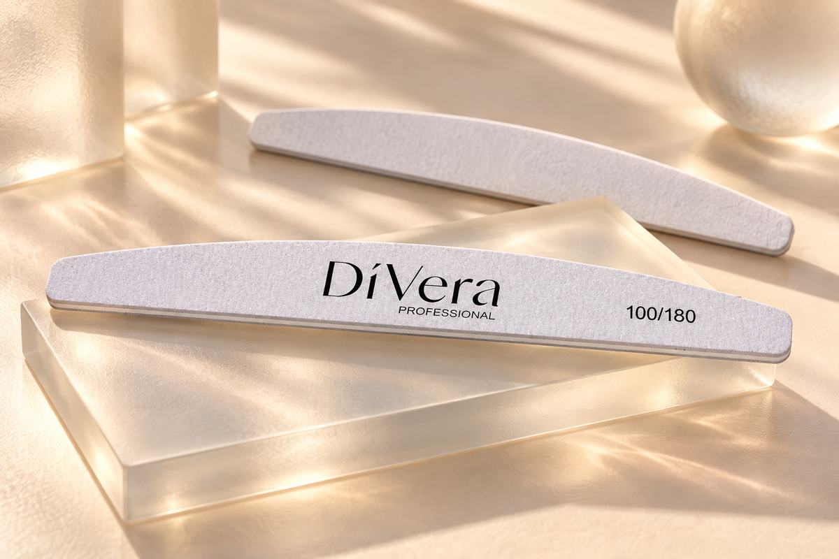 DiVera Half Moon Nail Files · 100/180 · 25-Pack