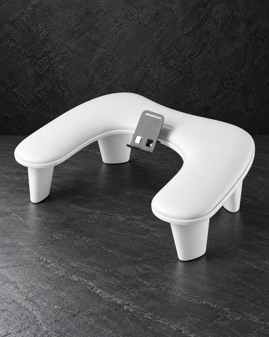 DiVera U1 Manicure Arm Rest with Phone Holder — White